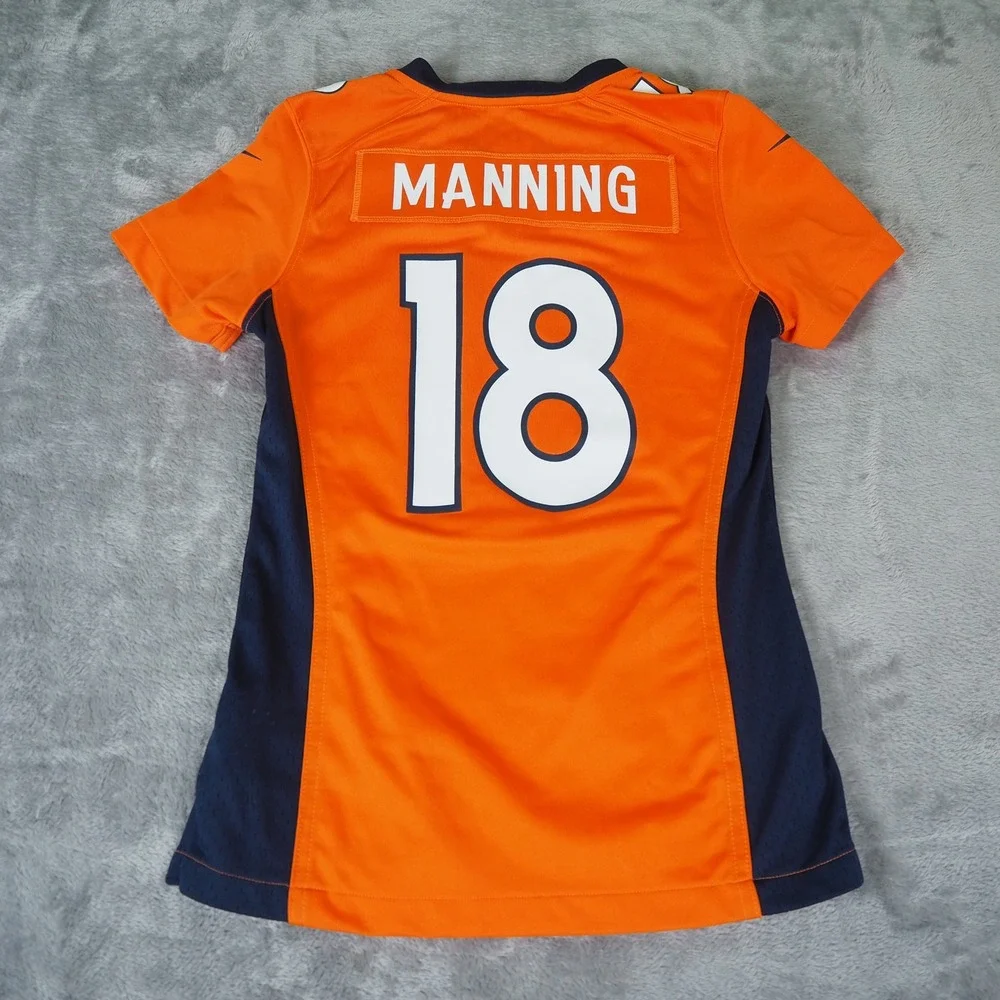 Nike Denver Broncos Football Jersey Women XS Peyton Manning 18 NFL On Field